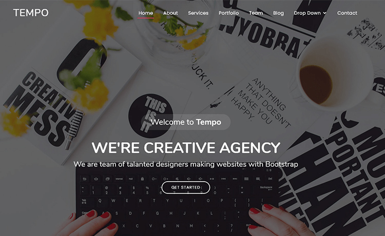 Tempo-bootstrap-website-template-md