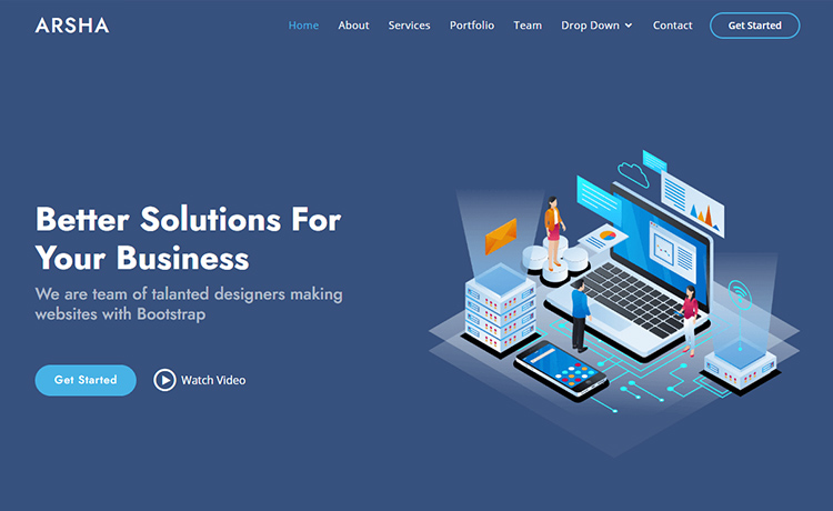 Arsha-bootstrap-website-template