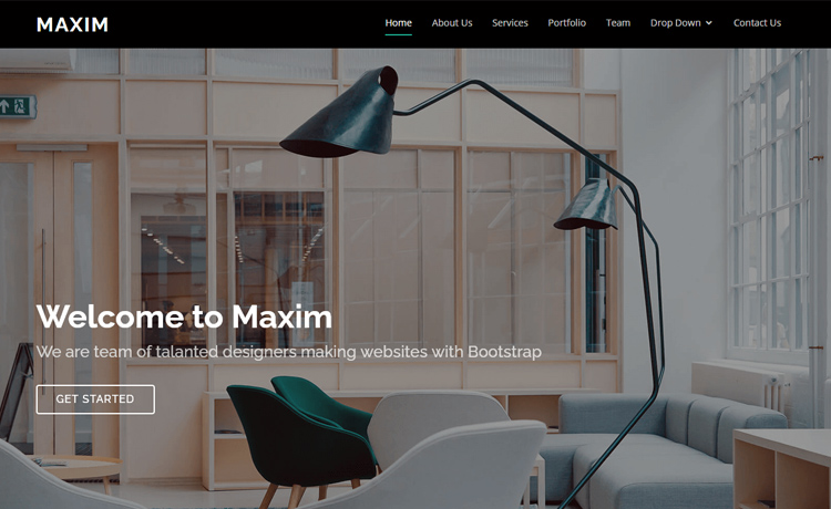 Maxim-bootstrap-website-template