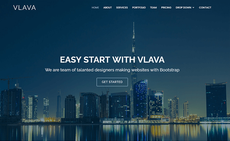 Vlava-bootstrap-website-template-md