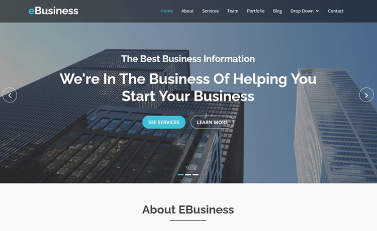 eBusiness-bootstrap-website-template